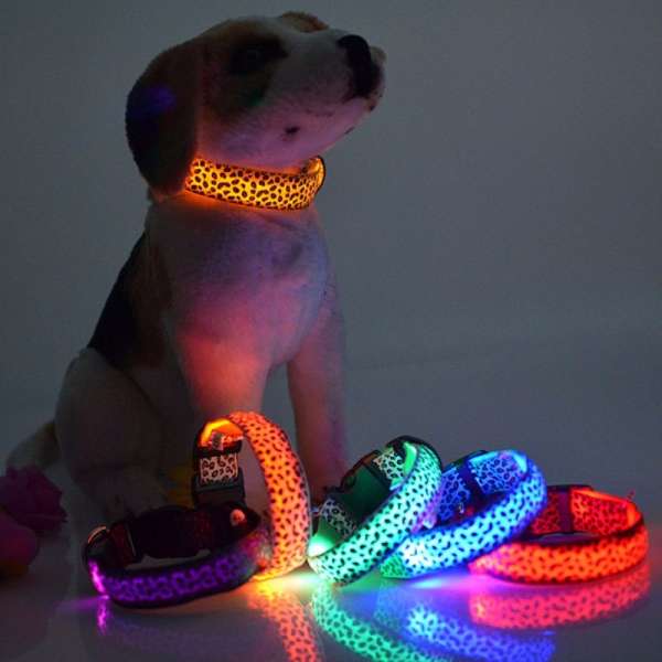 LED Leuchthalsband Hunde Halsband Leuchtband Leuchtschlauch Blink 3 Modi